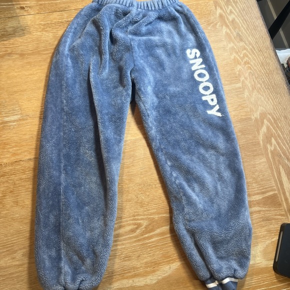 Peanuts Snoopy Sweatshirt & Pants XS ? Fleece Blue Set Soft! - Picture 7 of 11